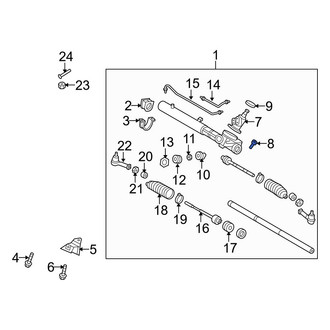 Hyundai OE - Left Rack and Pinion Mount Bolt