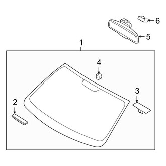 Hyundai OE - Windshield - Glass