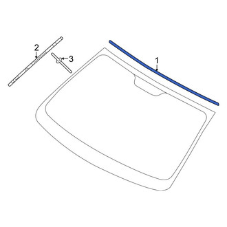 Hyundai OE - Front Upper Windshield Molding