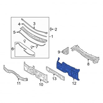 Genuine Hyundai 66756-2M000 Cowl Side Panel Left Genuine Hyundai 66756-2M000 Cowl Side Panel Left