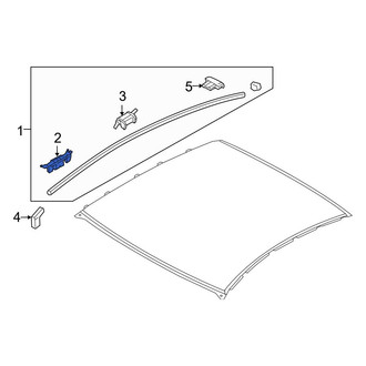 Hyundai OE - Roof Molding Clip