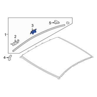 Hyundai OE - Roof Molding Clip