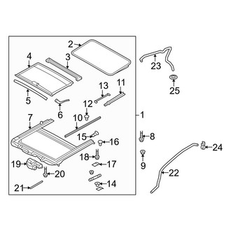 Hyundai OE - Roof - Sunroof