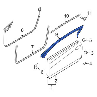 Hyundai OE - Front Right Inner Door Seal