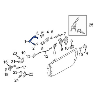 Hyundai OE - Front Outer Exterior Door Handle