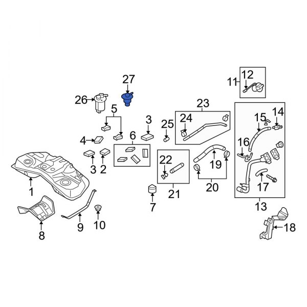 Fuel Tank Roll Over Valve