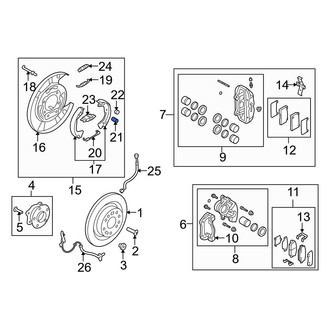 Hyundai OE - Rear Parking Brake Shoe Return Spring