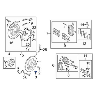 Hyundai OE - Disc Brake Rotor Clip
