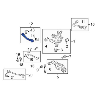 Hyundai OE - Front Right Rearward Suspension Control Arm