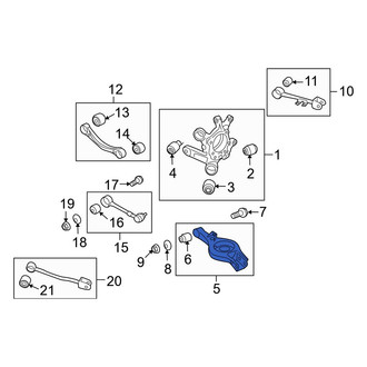 Hyundai OE - Front Right Rearward Suspension Control Arm
