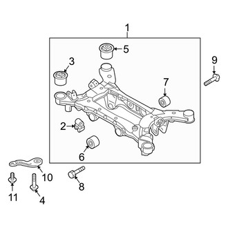 Hyundai OE - Rear Suspension - Suspension Mounting
