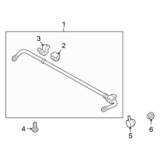 Hyundai OE - Rear Suspension - Stabilizer Bar & Components
