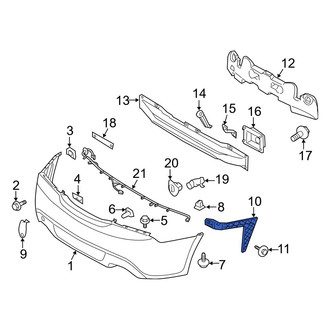 Hyundai OE - Rear Left Bumper Guide