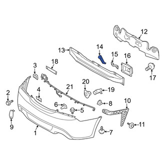 Hyundai OE - Lower Bumper Impact Bar Brace