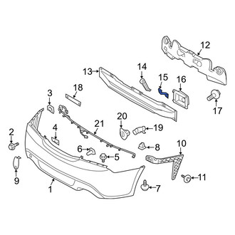 Hyundai OE - Upper Bumper Impact Bar Brace