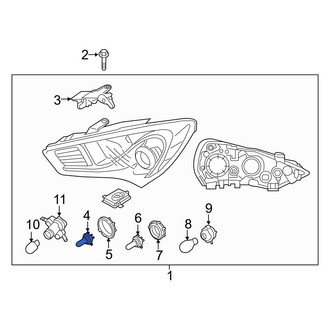 Hyundai OE - Front Headlight Bulb