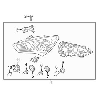 Hyundai OE - Front Lamps - Headlamp Components (W/O HID Xenon Lamps)
