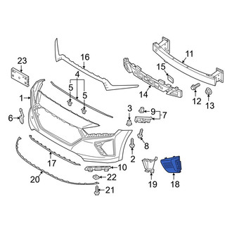 Hyundai OE - Front Left Fog Light Trim