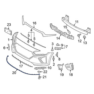Hyundai OE - Front Lower Spoiler