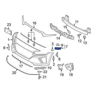 Hyundai OE - Front Right Bumper Guide