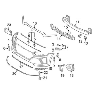 Hyundai OE - Front Bumper & Grille - Bumper & Components