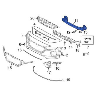 Hyundai OE - Front Bumper Impact Bar