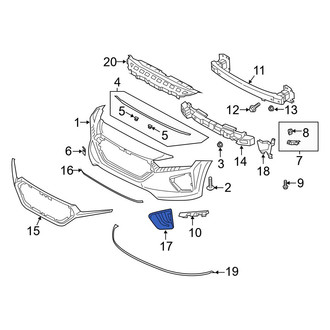 Hyundai OE - Front Right Fog Light Trim