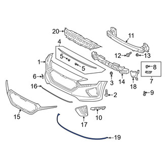 Hyundai OE - Front Lower Spoiler