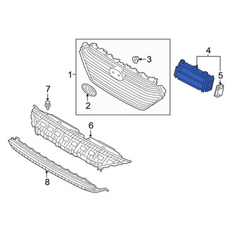 Hyundai OE - Front Right Radiator Shutter Assembly
