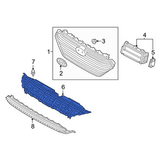 Hyundai OE - Front Upper Bumper Cover Support Rail