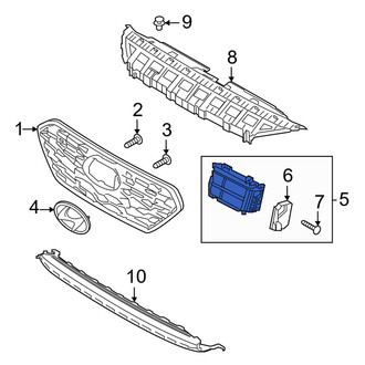 Hyundai OE - Front Left Radiator Shutter Assembly