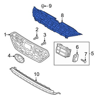 Hyundai OE - Front Upper Bumper Cover Support Rail