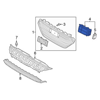Hyundai OE - Front Left Radiator Shutter Assembly