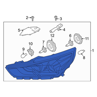 Hyundai OE - Front Right Headlight Assembly