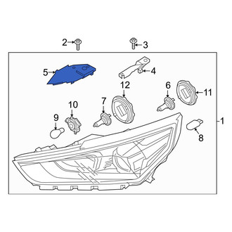 Hyundai OE - Left Inner Headlight Bracket