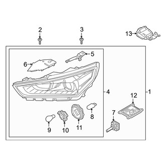 Hyundai OE - Front Lamps - Headlamp Components (HID)