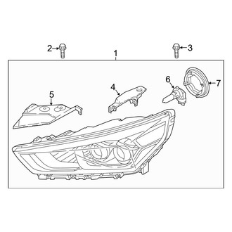 Hyundai OE - Front Lamps - Headlamp Components (LED), (Electric Limited)