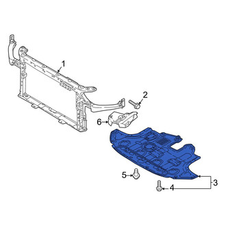Hyundai OE - Front Lower Radiator Support Splash Shield