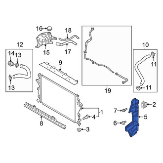 Hyundai OE - Front Right Lower Radiator Support Baffle