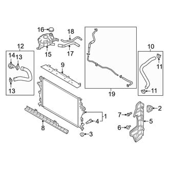 Hyundai OE - Cooling - Radiator & Components (Hybrid Blue / Hybrid Limited / Hybrid SEL)