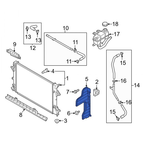 Radiator Support Baffle