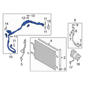Hyundai OE - A/C Refrigerant Suction Hose