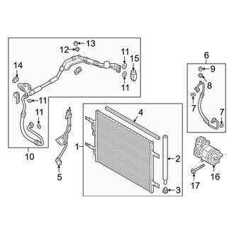 Hyundai OE - Air Conditioner & Heater - Condenser, Compressor & Lines