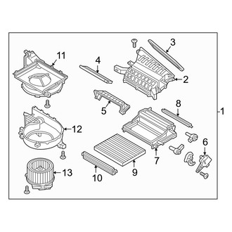Hyundai OE - Air Conditioner & Heater - Blower Motor & Fan (Hybrid Blue / Hybrid Limited / Hybrid SEL)