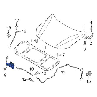 Hyundai OE - Front Hood Latch