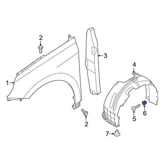 Hyundai OE - Fender Liner Grommet