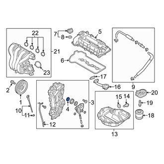 Hyundai OE - Front Engine Crankshaft Seal