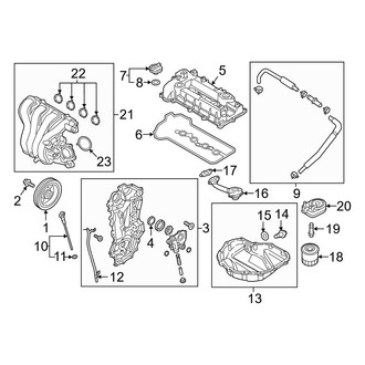 Hyundai OE - Engine / Transaxle - Engine Parts (Hybrid Blue / Hybrid Limited / Hybrid SEL)
