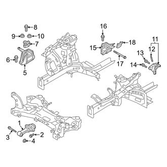 Hyundai OE - Engine / Transaxle - Engine & Transmission Mounting (Hybrid Blue / Hybrid Limited / Hybrid SEL)