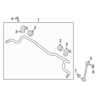 Hyundai OE - Front Suspension - Stabilizer Bar & Components